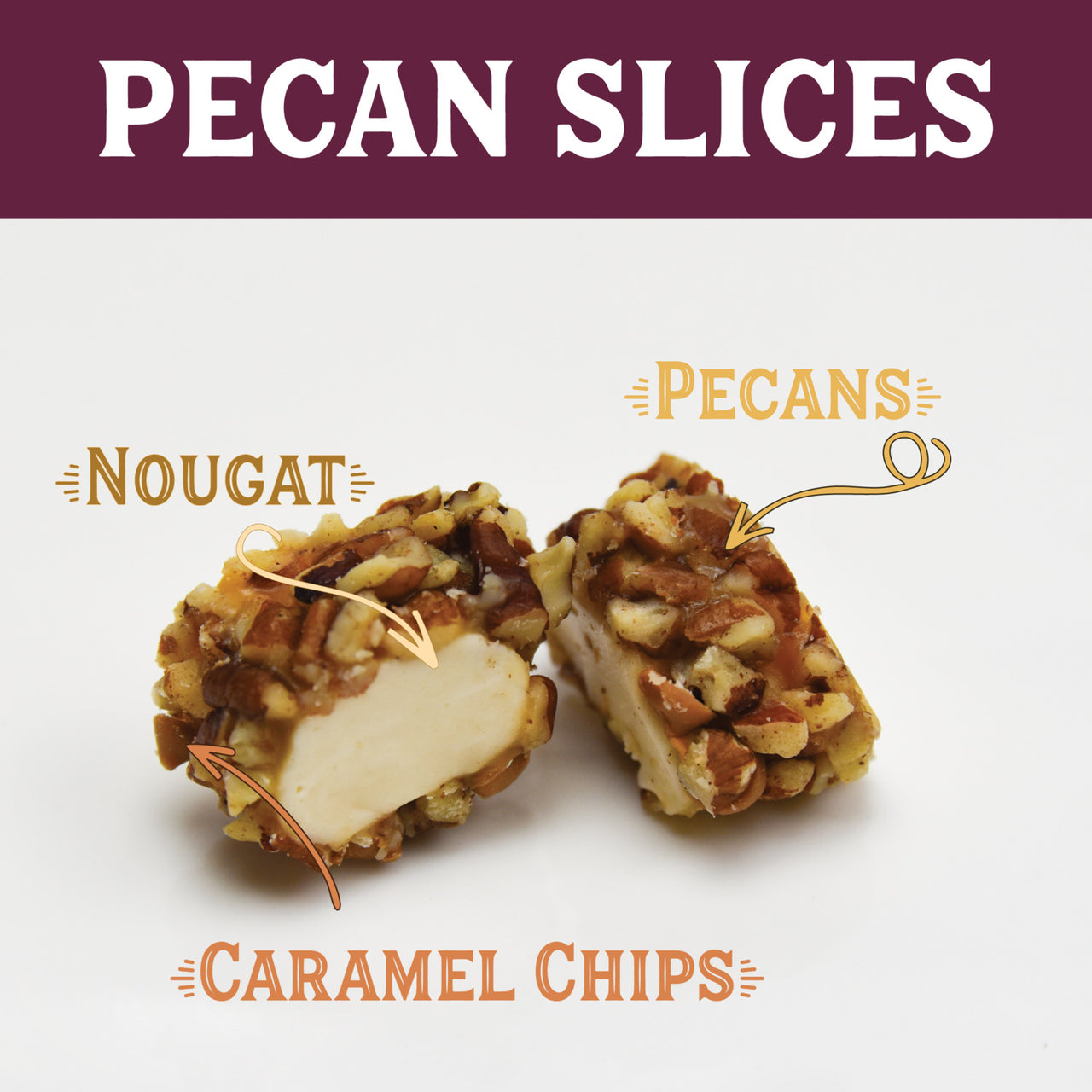 Pecan Log Slices